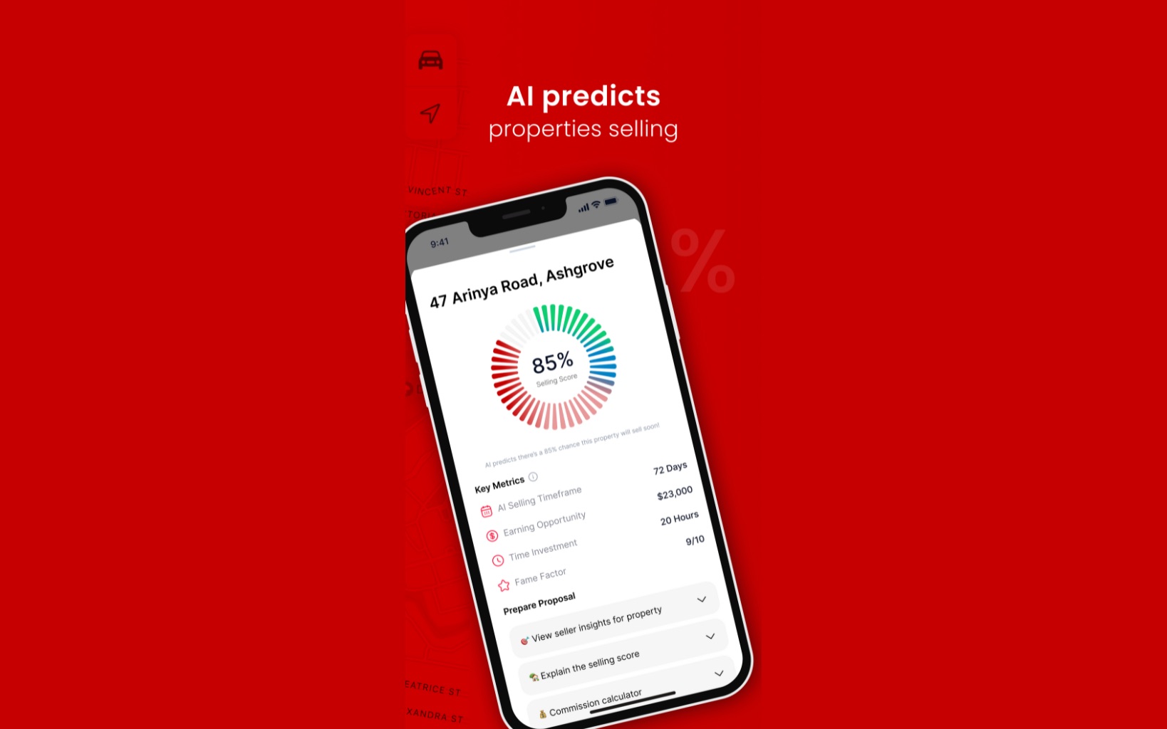 Get Listings selling-score and key-metrics screen